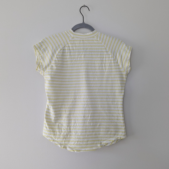 Pilcro Babydoll Fitted Short Sleeve Striped Tee Cotton Blend - Women's Small - Picture 6 of 10